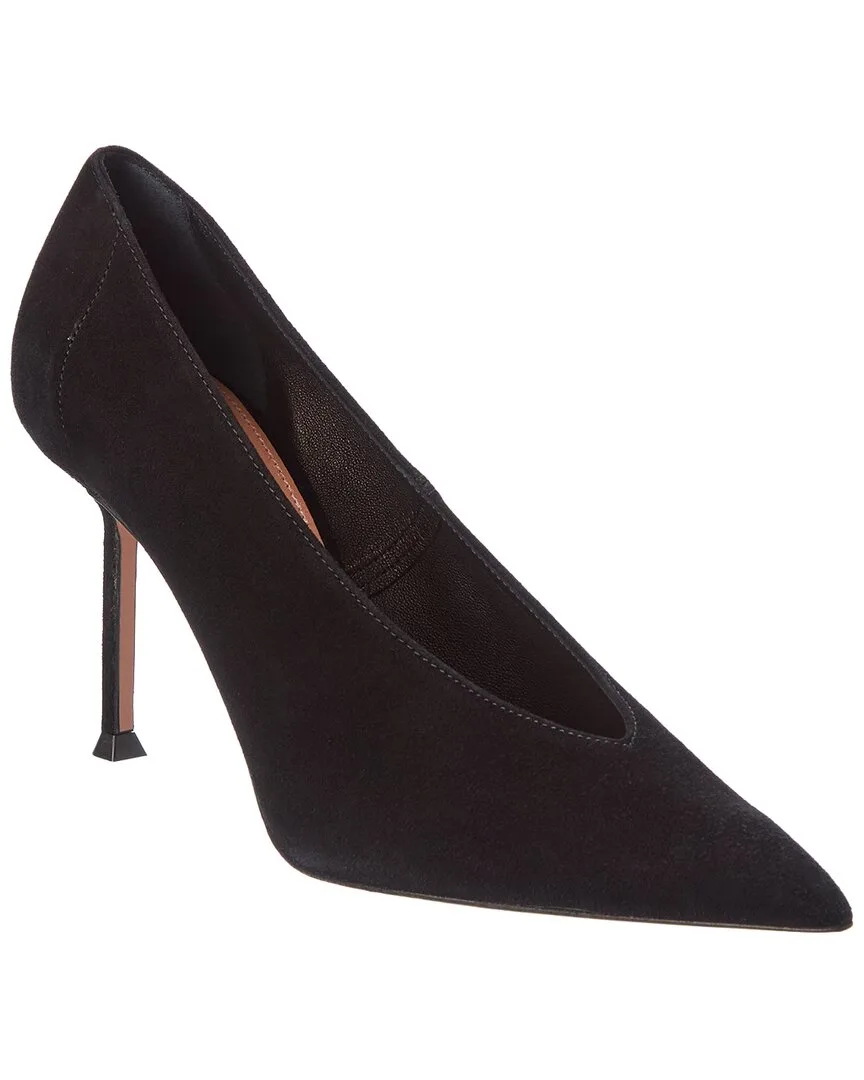 Voltaire 85 Suede Pump by Aquazzura