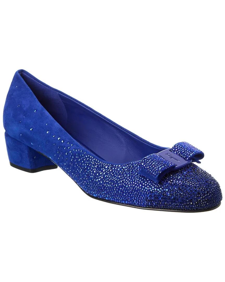 Vara Suede Pump by Ferragamo