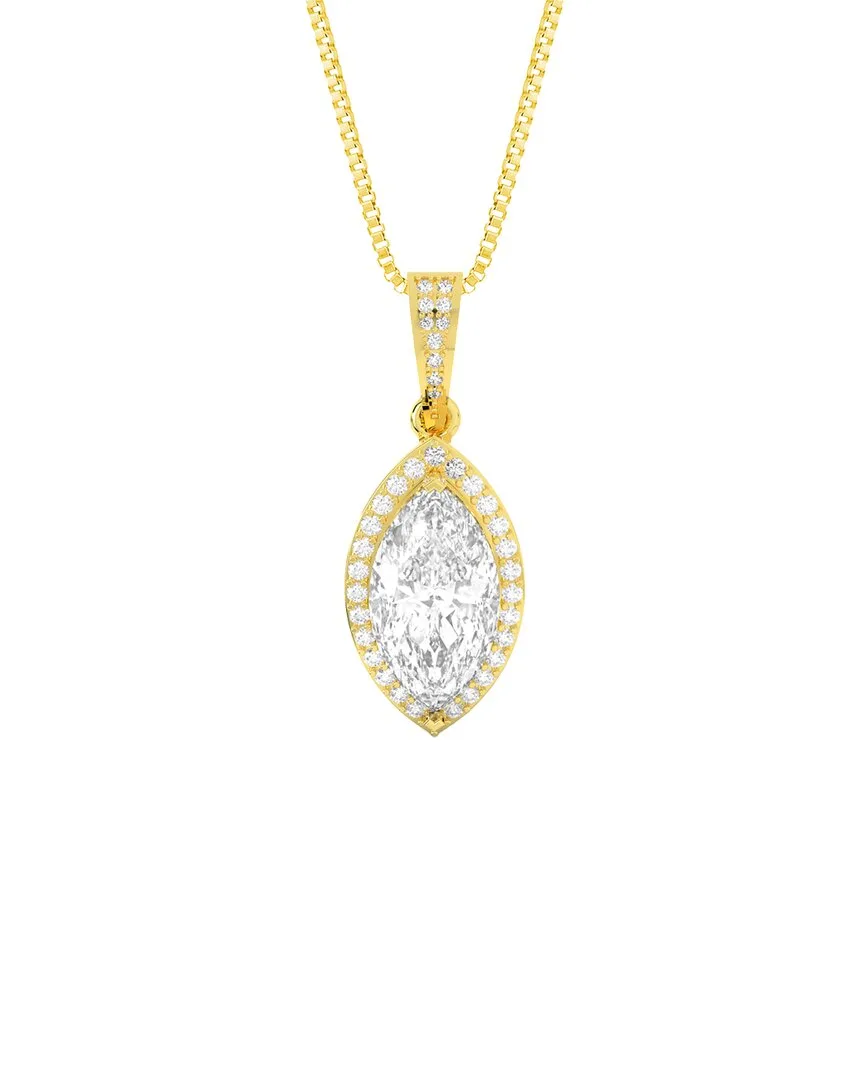 14K 5.00 ct. tw. Lab-Grown Diamond Pendant Necklace by Amairah