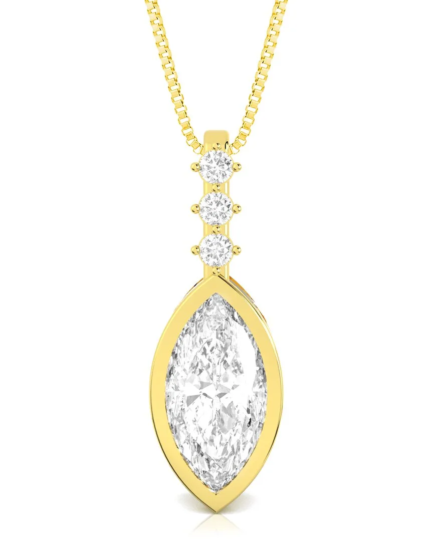 14K 2.00 ct. tw. Lab-Grown Diamond Pendant Necklace by Amairah