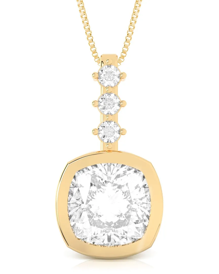 14K Rose Gold 3.00 ct. tw. Lab-Grown Diamond Pendant Necklace by Amairah