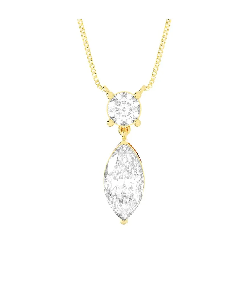 14K 5.00 ct. tw. Lab-Grown Diamond Pendant Necklace by Amairah