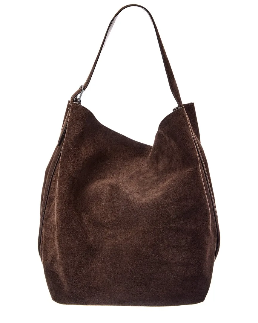 Belted Suede Tote by Totême
