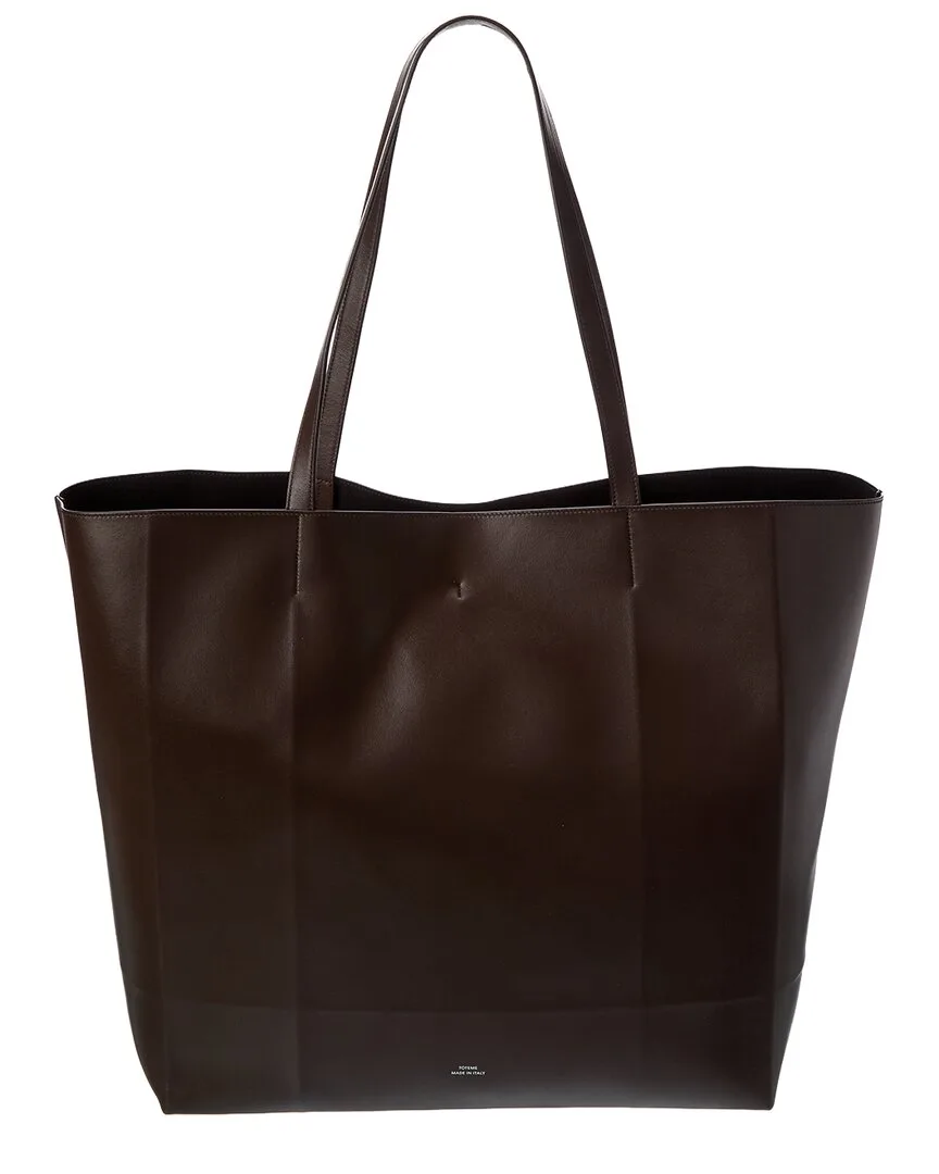 Roam Leather Tote by Totême