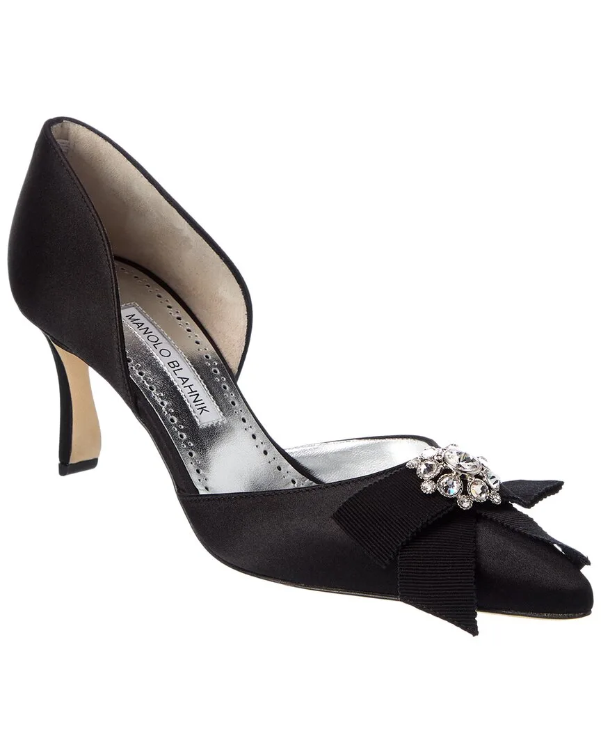 Apidosa 70 Satin Pump by Manolo Blahnik