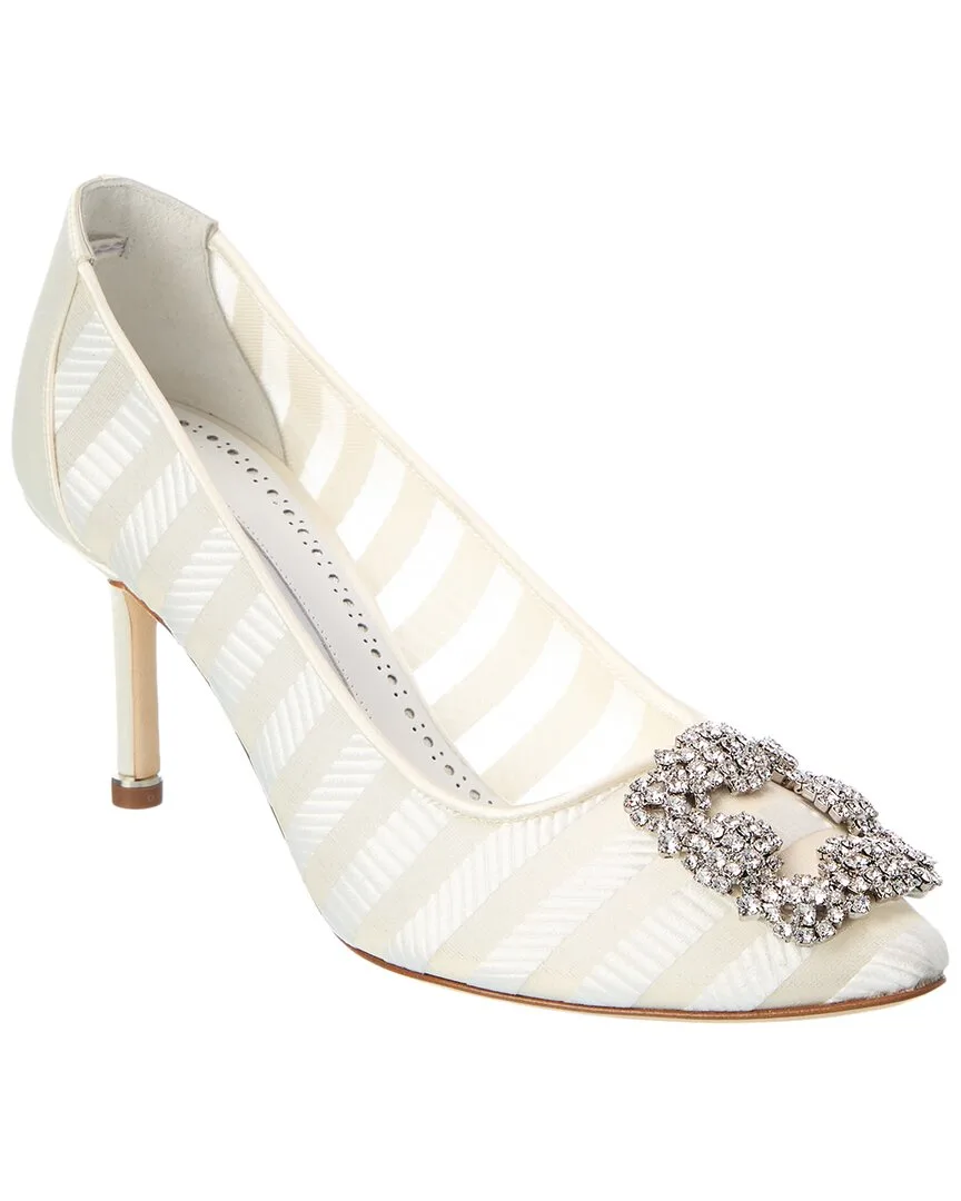 Hangisila 70 Jacquard Pump by Manolo Blahnik