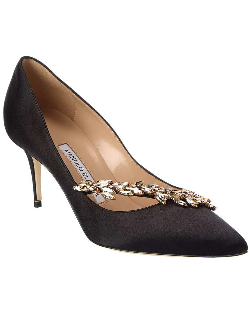Nadira 70 Satin Pump by Manolo Blahnik