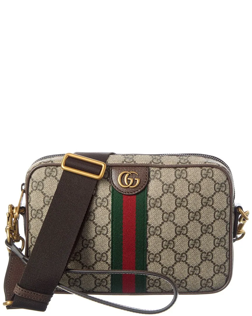 Ophidia Small Gg Supreme Canvas & Leather Crossbody by Gucci