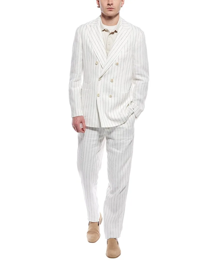 2Pc Linen Suit by Brunello Cucinelli