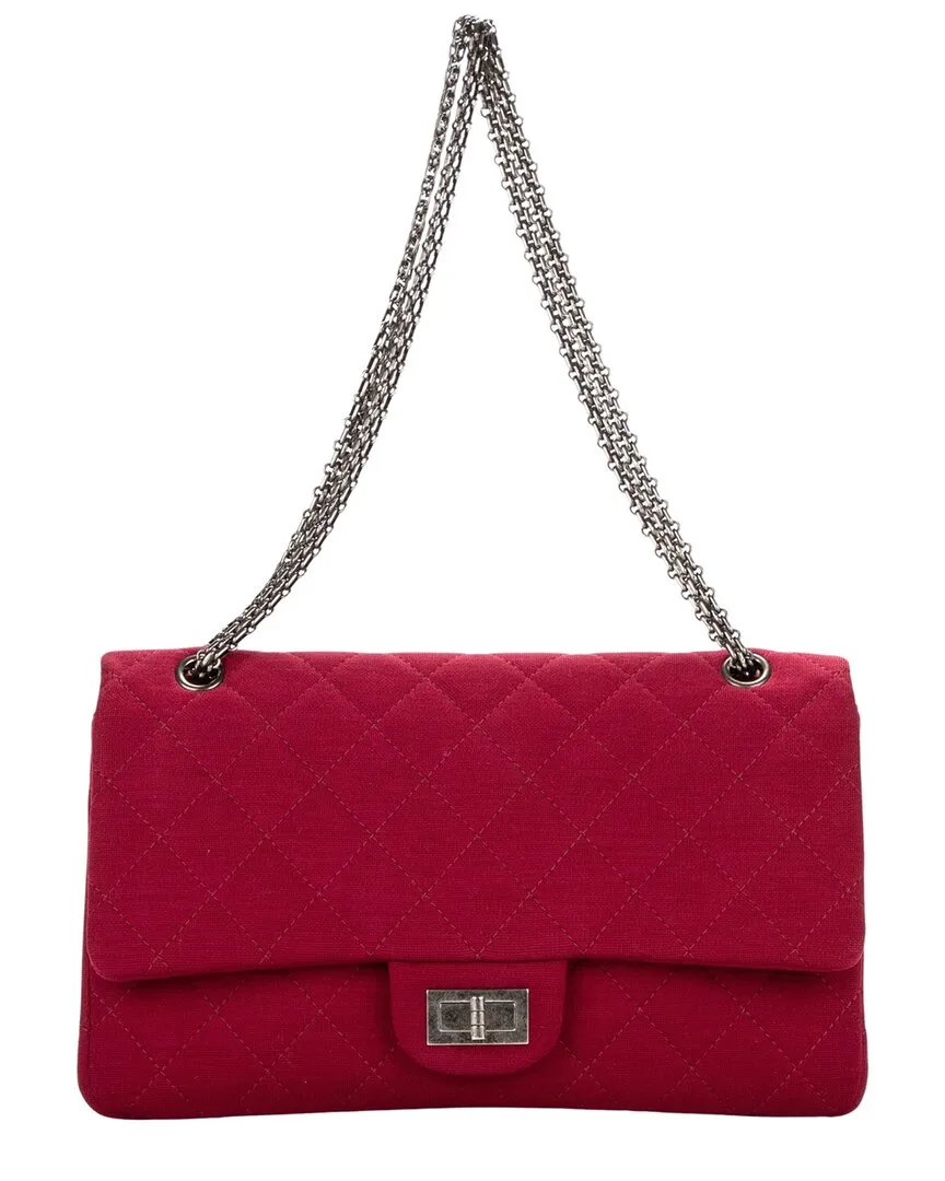 Framboise Jersey Quilted Canvas Large 227 Reissue Flap (authentic Pre-Loved) by CHANEL