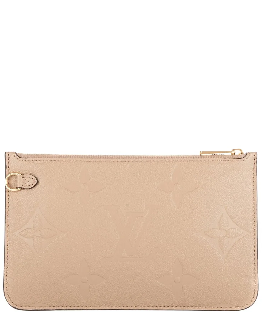 Beige Monogram Empreinte Neverfull Pochette, Never Carried (authentic Pre-Loved) by Louis Vuitton