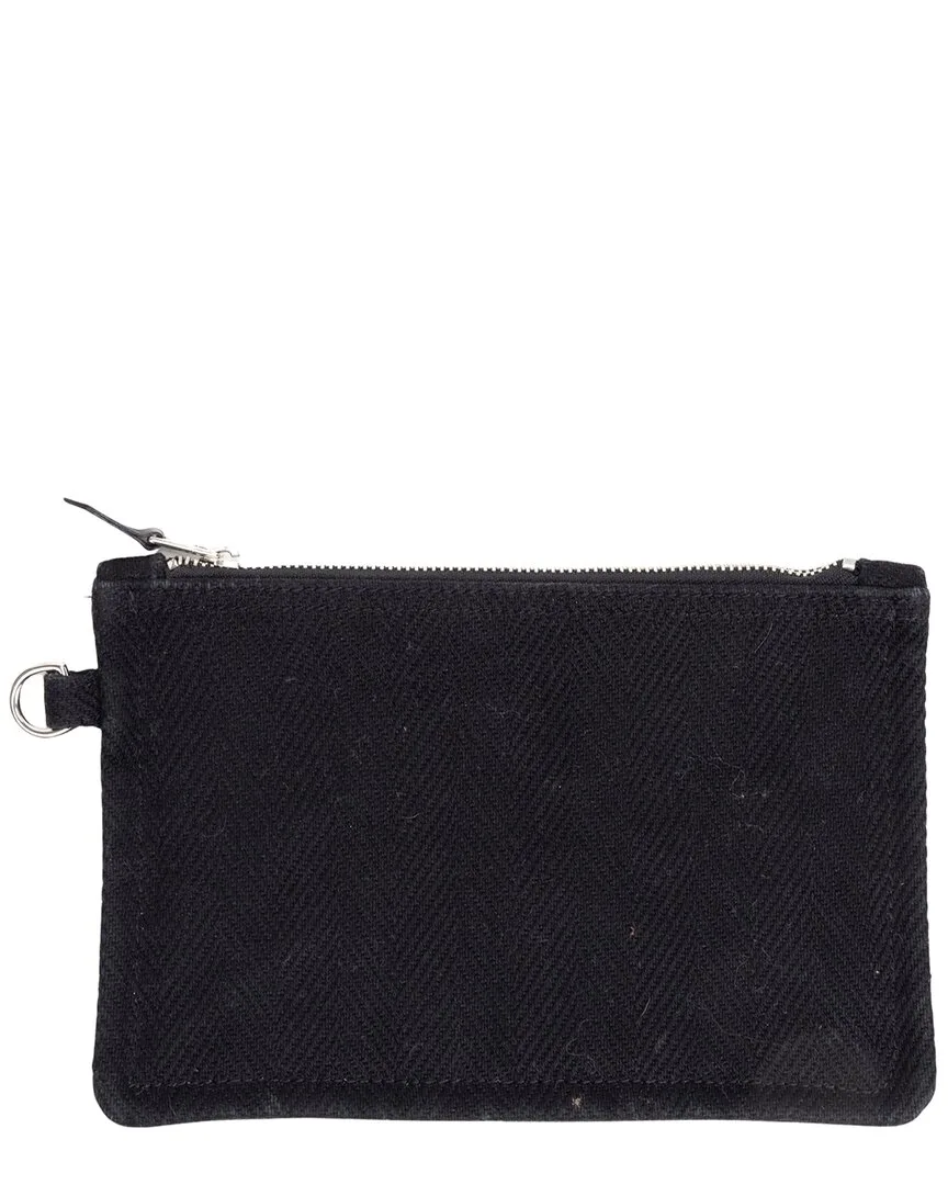 Black Canvas Pochette (authentic Pre-Loved) by Herms