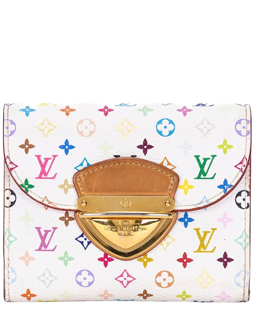 White & Multicolor Multicolore Monogram Canvas Joey Wallet, Never Carried (authentic Pre-Loved) by Louis Vuitton