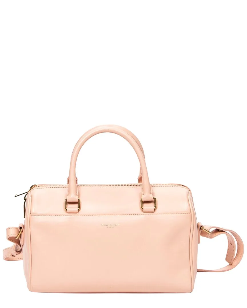 Peach Calfskin Leather Baby Duffle (authentic Pre-Loved) by Saint Laurent