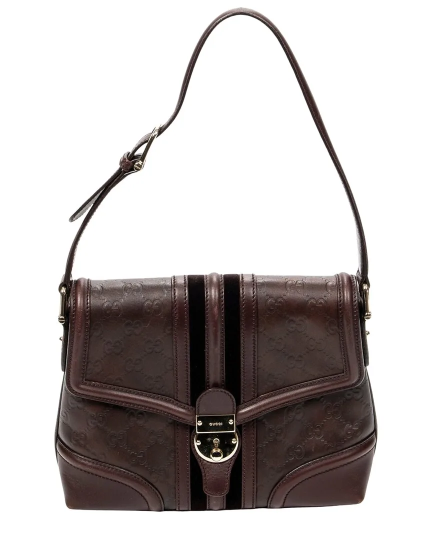 Plum Guccissima Leather Treasure Flap (authentic Pre-Loved) by Gucci