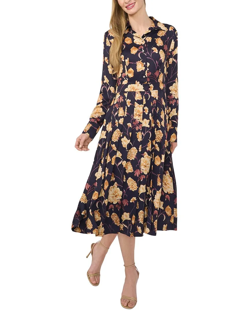 Button Down Pleated Dress by Ted Baker