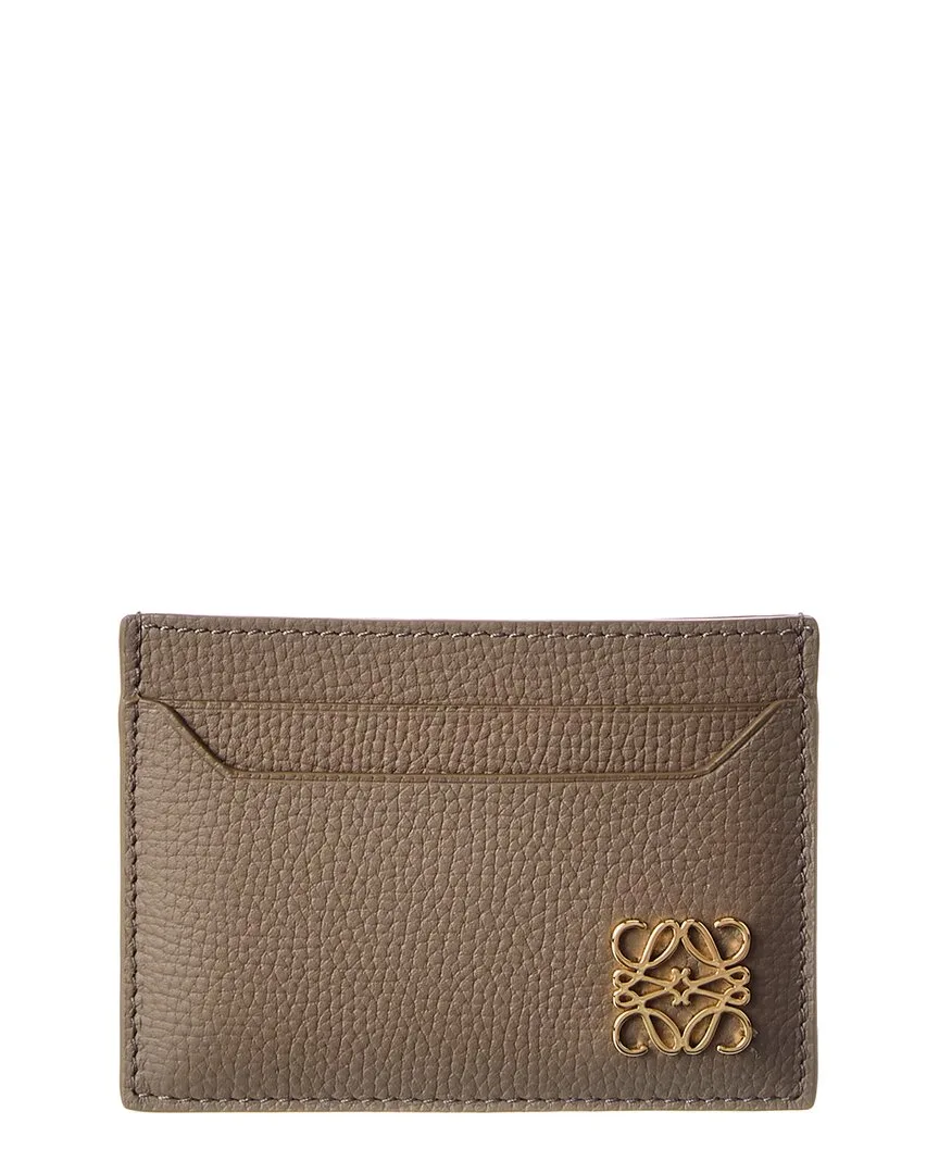 Anagram Plain Leather Card Holder by LOEWE