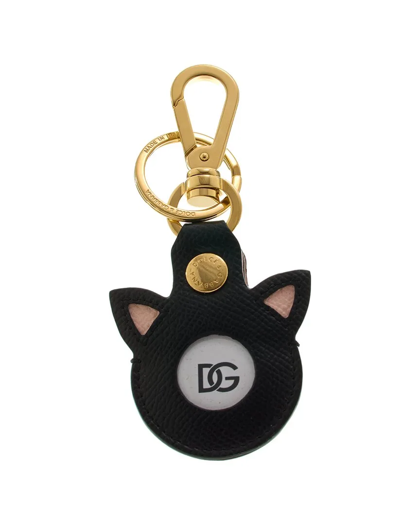 Leather Airtag Case by Dolce & Gabbana