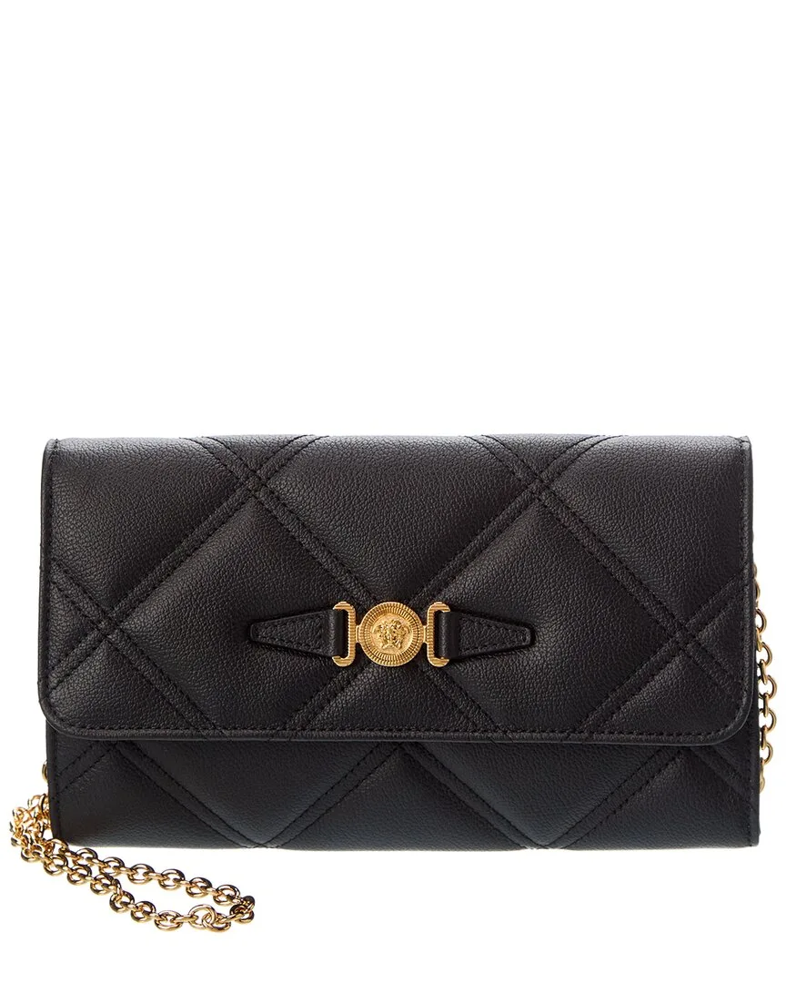 Medusa Leather Wallet on Chain by Versace