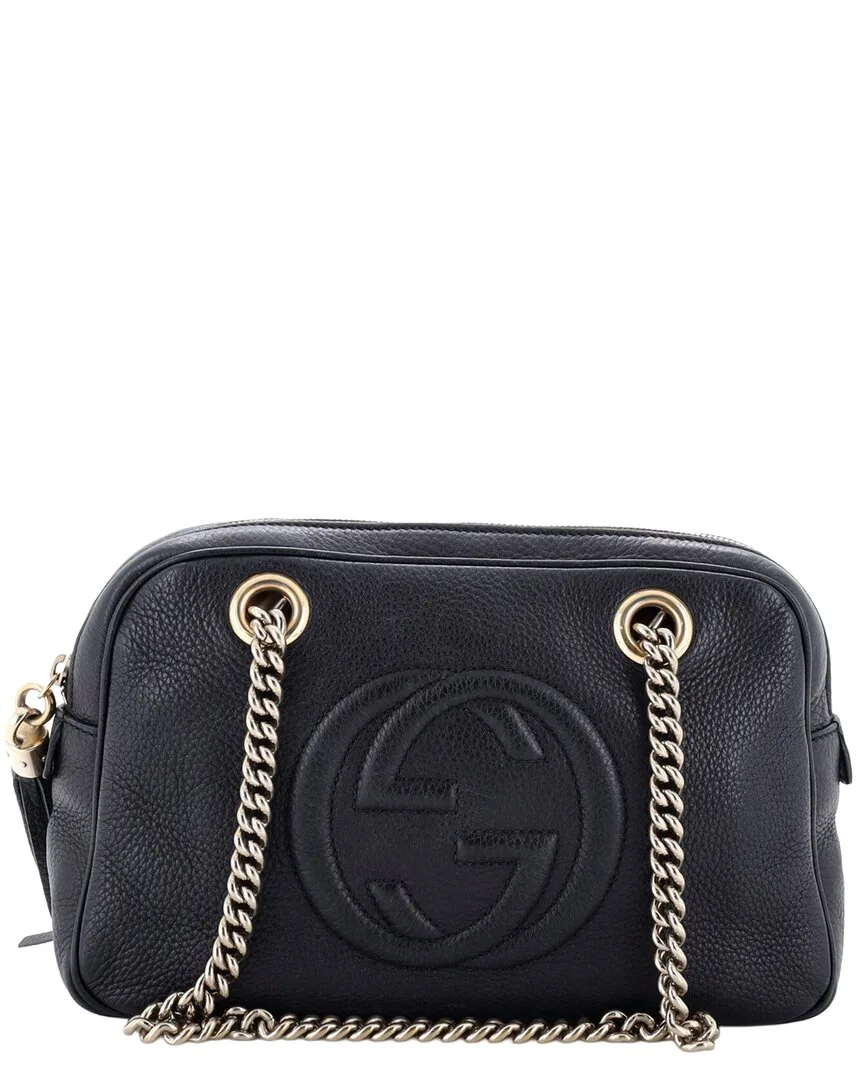 Black Sheep Leather Soho Chain Zip Shoulder Bag Small (authentic Pre-Loved) by Gucci