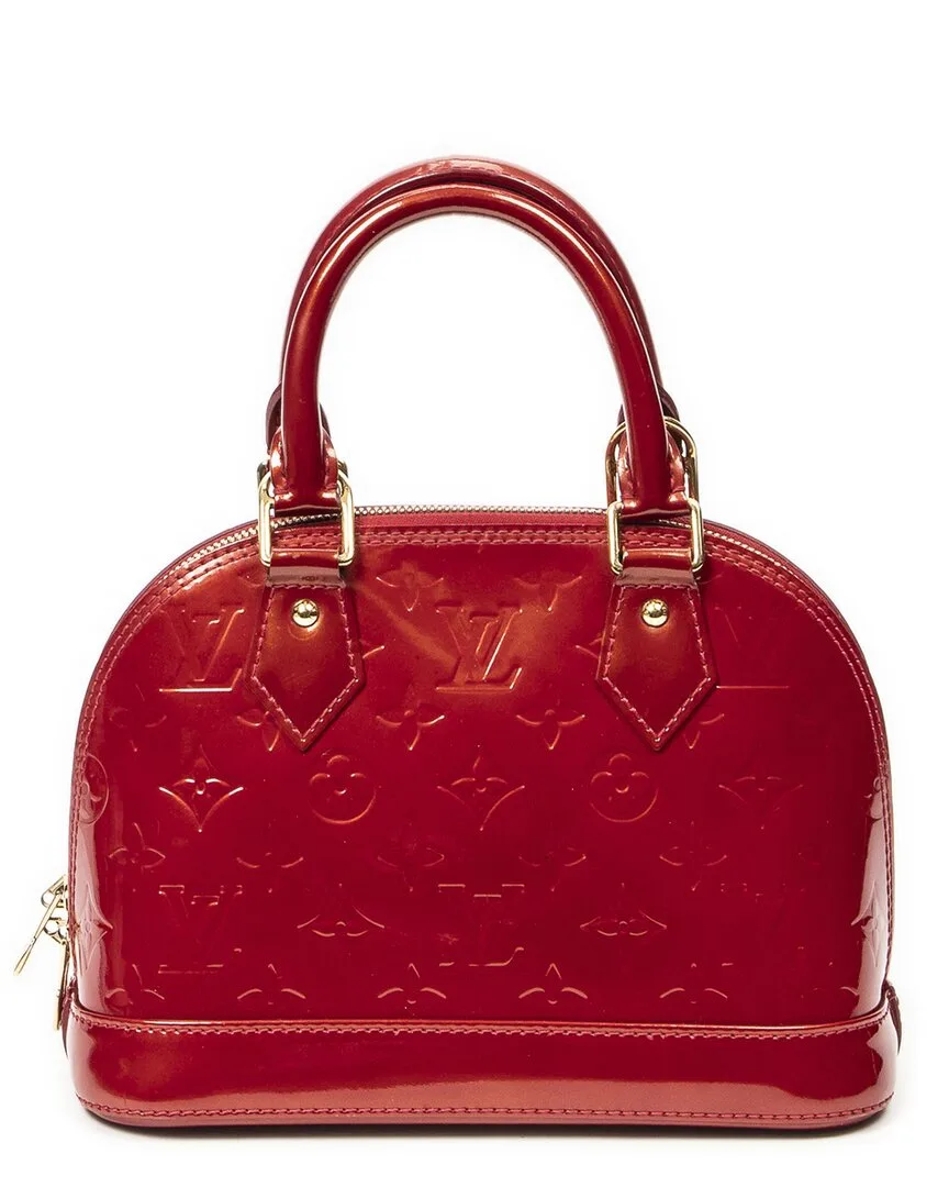 Pomme Damour Monogram Vernis Alma (authentic Pre-Loved) by Louis Vuitton