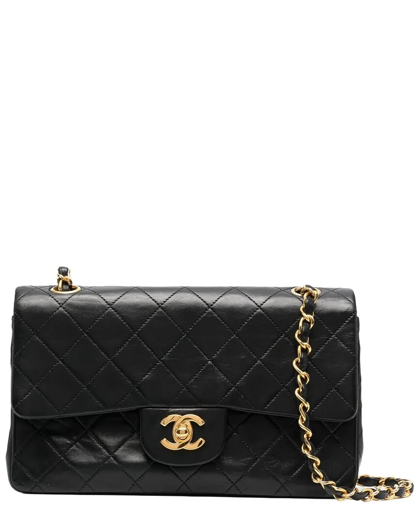 Black Leather 1989-1991 Bag (authentic Pre-Loved) by CHANEL