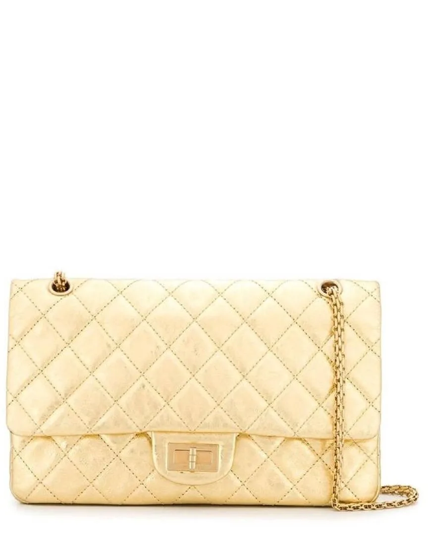 Gold Leather 2000S Bag (authentic Pre-Loved) by CHANEL