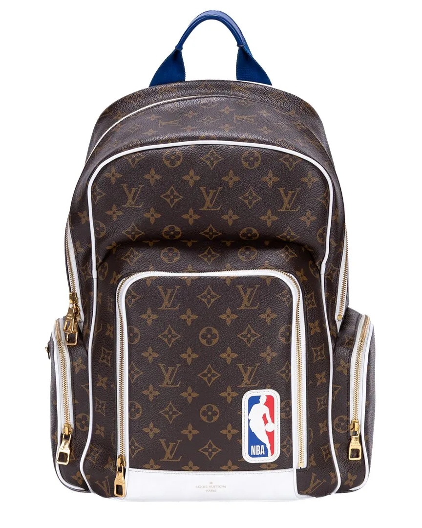 Brown & White Monogram Canvas Ltd. Ed. LV x NBA Backpack (authentic Pre-Loved) by Louis Vuitton