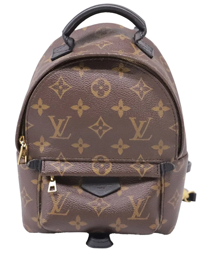 Ochre Coated Canvas Mini Palm Springs Backpack (authentic Pre-Loved) by Louis Vuitton