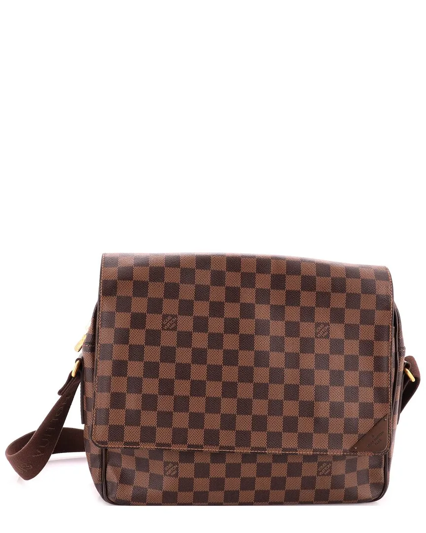 Brown Damier Shelton Bag mm (authentic Pre-Loved) by Louis Vuitton
