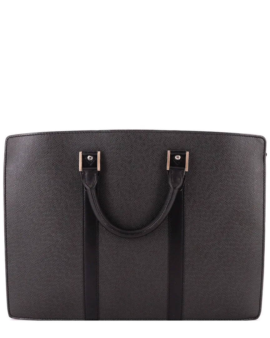 Black Taiga Leather Lozan (authentic Pre-Loved) by Louis Vuitton