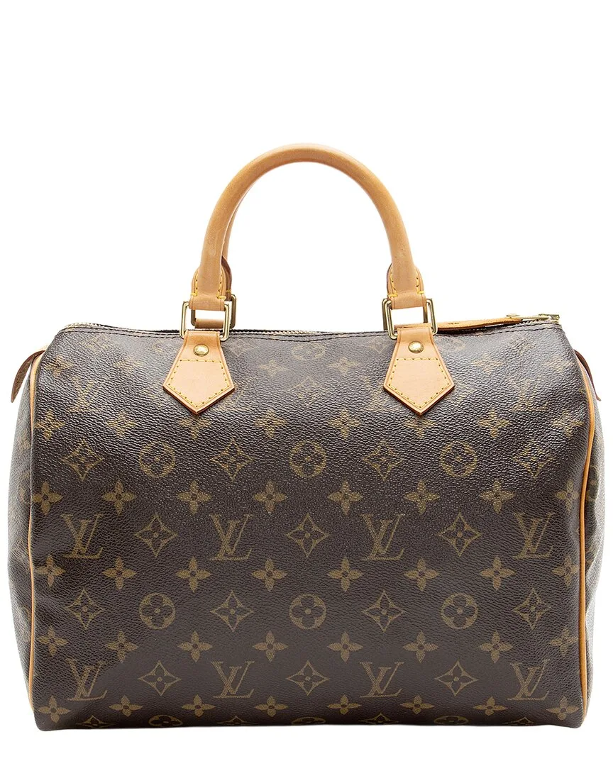 Brown Monogram Coated Canvas & Leather Speedy 30 (authentic Pre-Loved) by Louis Vuitton