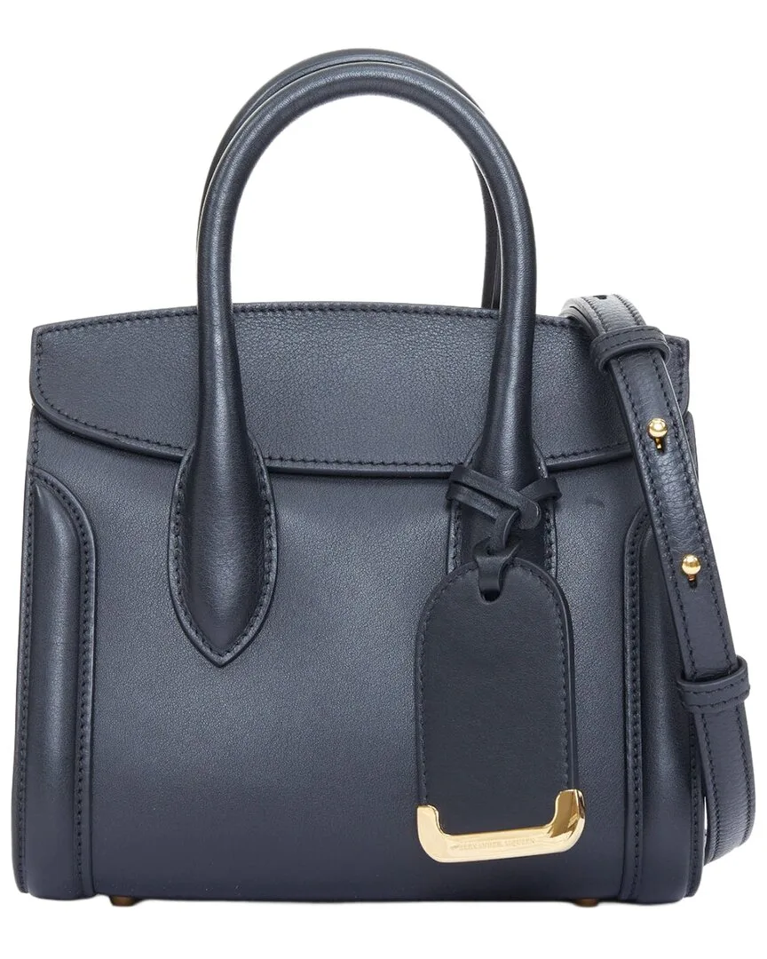 Black Leather Heroine 21 Satchel (authentic Pre-Loved) by Alexander McQueen