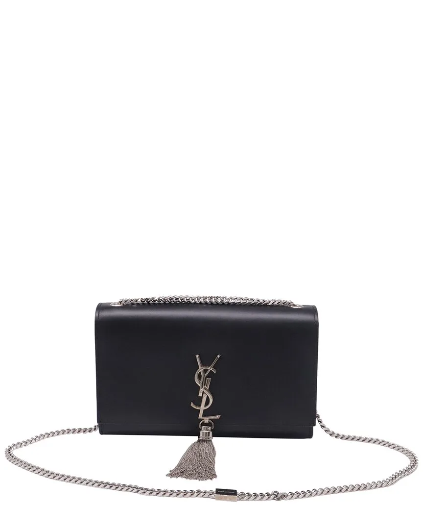 Black Leather Kate Medium Tassel Chain Bag (authentic Pre-Loved) by Saint Laurent