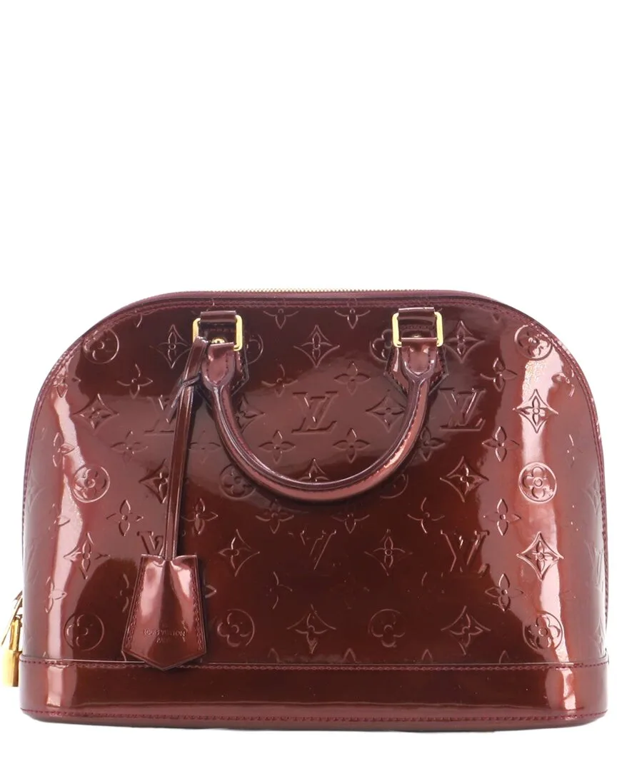 Burgundy Monogram Vernis Alma Pm (authentic Pre-Loved) by Louis Vuitton