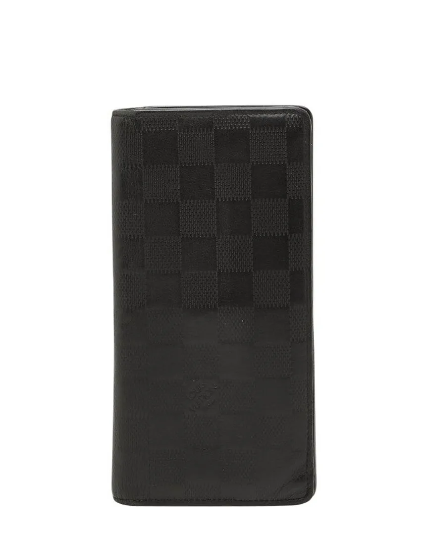 Black Portefeuille Brazza Long Wallet (authentic Pre-Loved) by Louis Vuitton