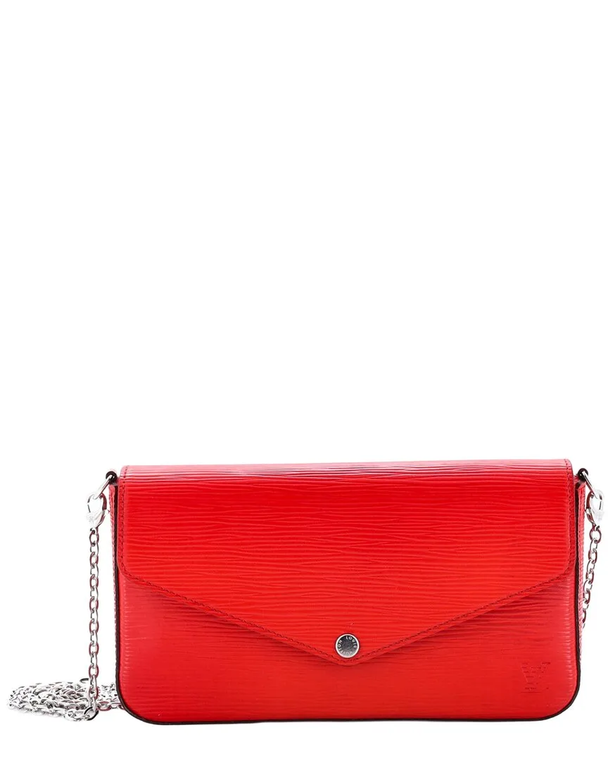 Red Epi Leather Felicie Pochette (authentic Pre-Loved) by Louis Vuitton