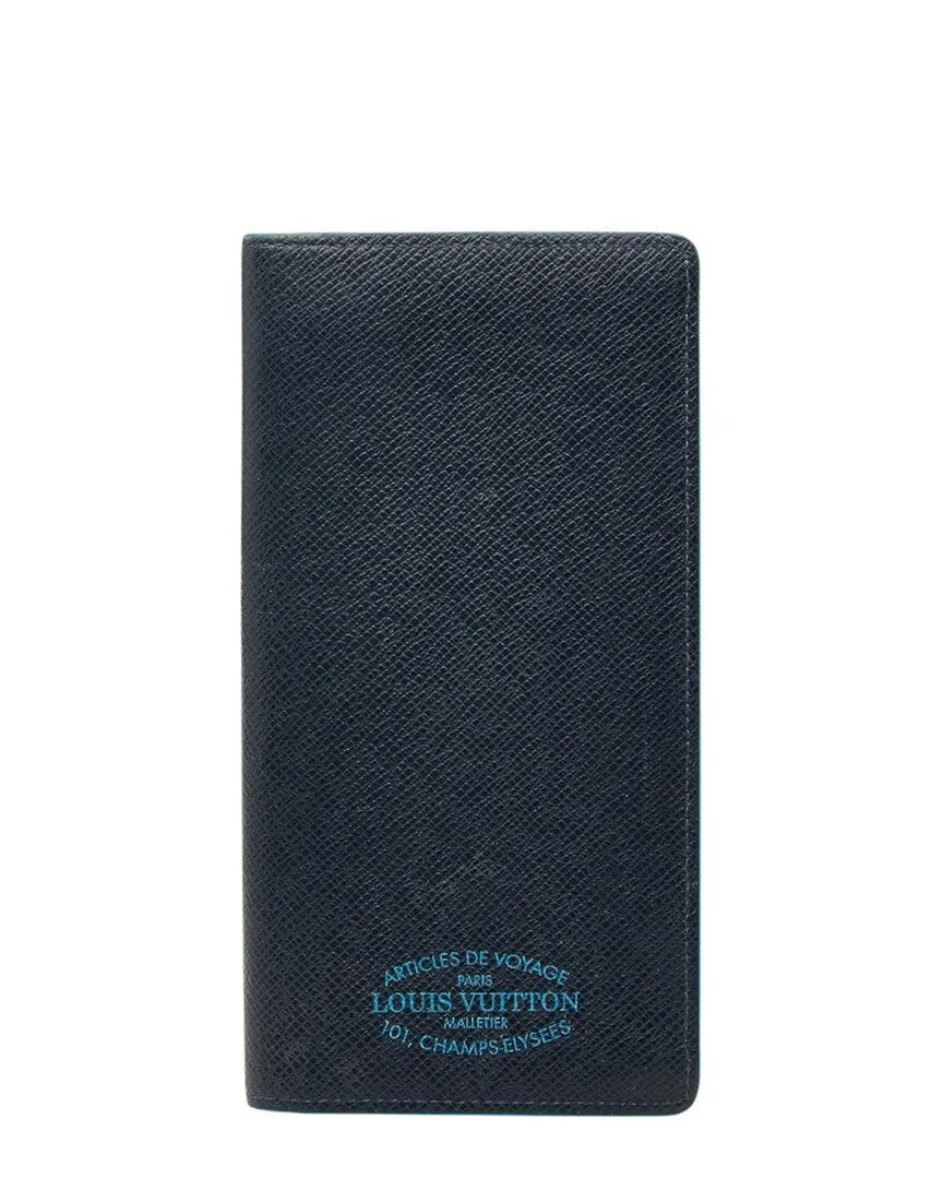 Blue Portefeuille Brazza Nm Long Wallet (authentic Pre-Loved) by Louis Vuitton