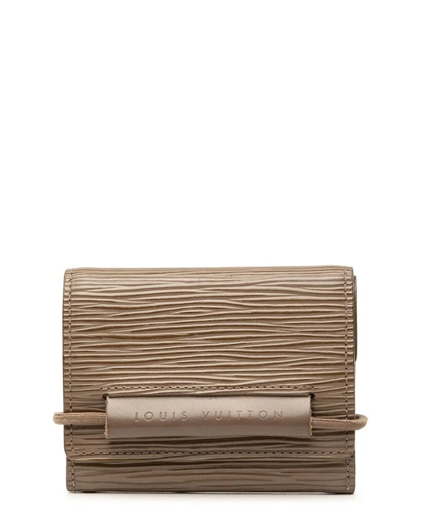 Brown Portefeuille Elastic Trifold Wallet (authentic Pre-Loved) by Louis Vuitton