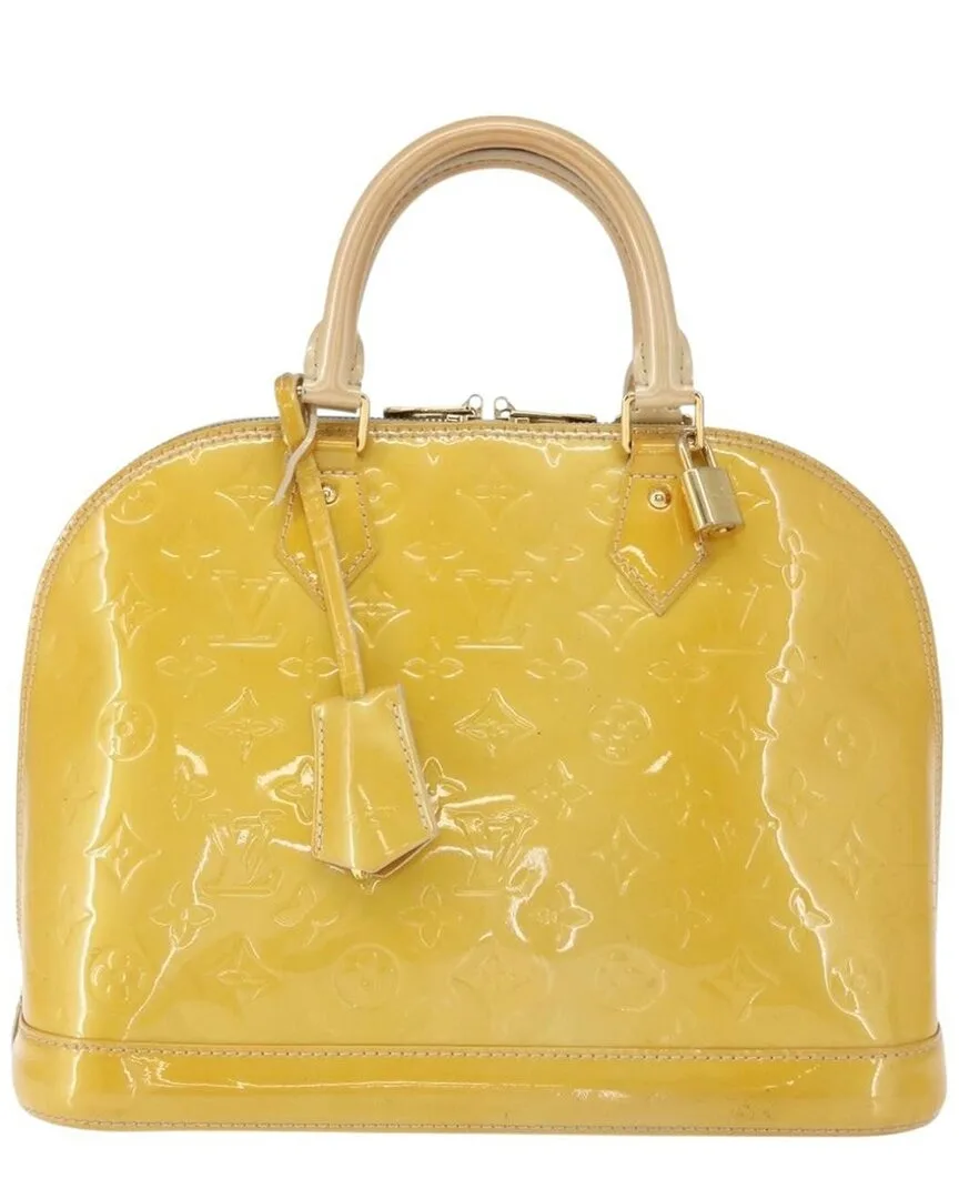 Yellow Patent Leather Alma (authentic Pre-Loved) by Louis Vuitton