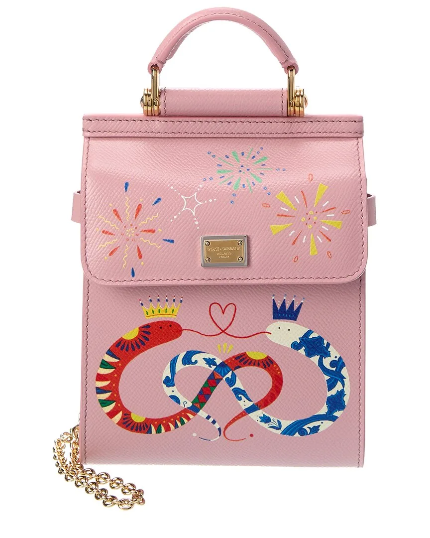 Dg Leather Shoulder Bag by Dolce & Gabbana