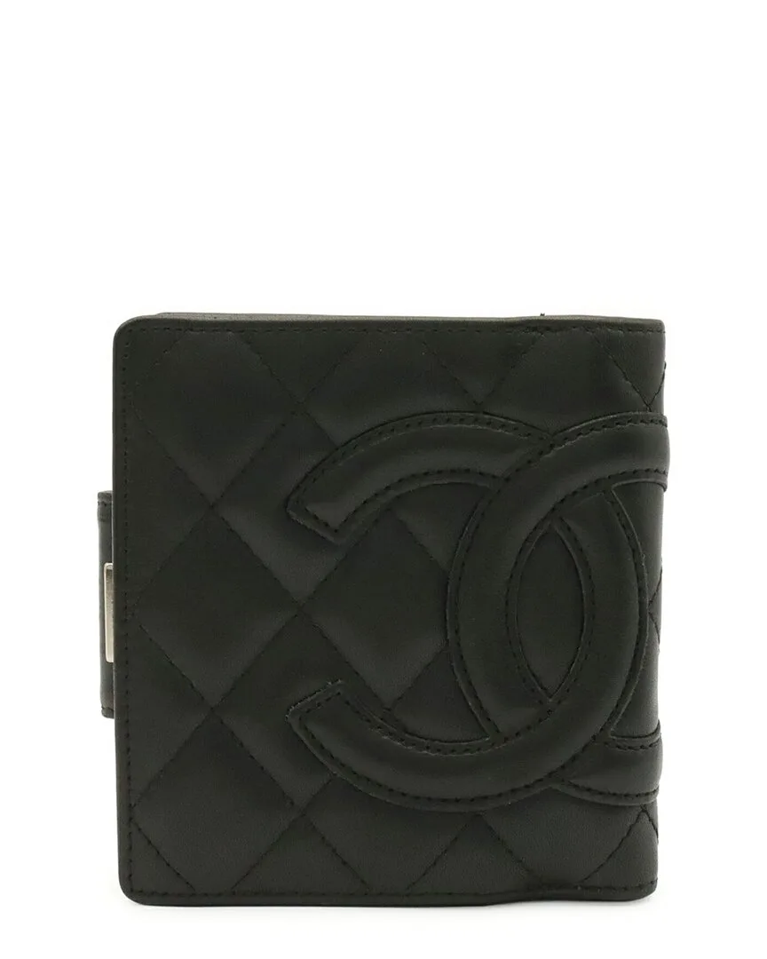 Multicolor Calfskin Cambon Line Kiss-Lock Wallet (authentic Pre-Loved) by CHANEL
