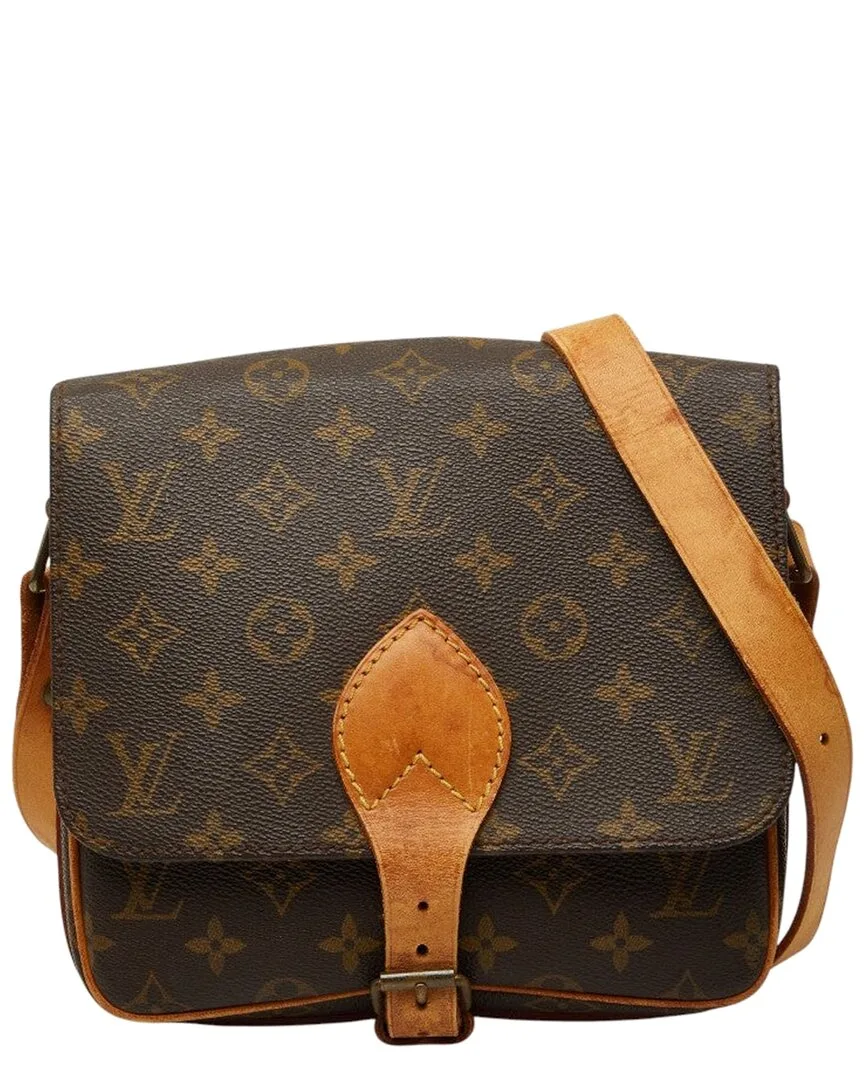 Brown Coated/Waterproof Canvas Cartouchiere mm (authentic Pre-Loved) by Louis Vuitton