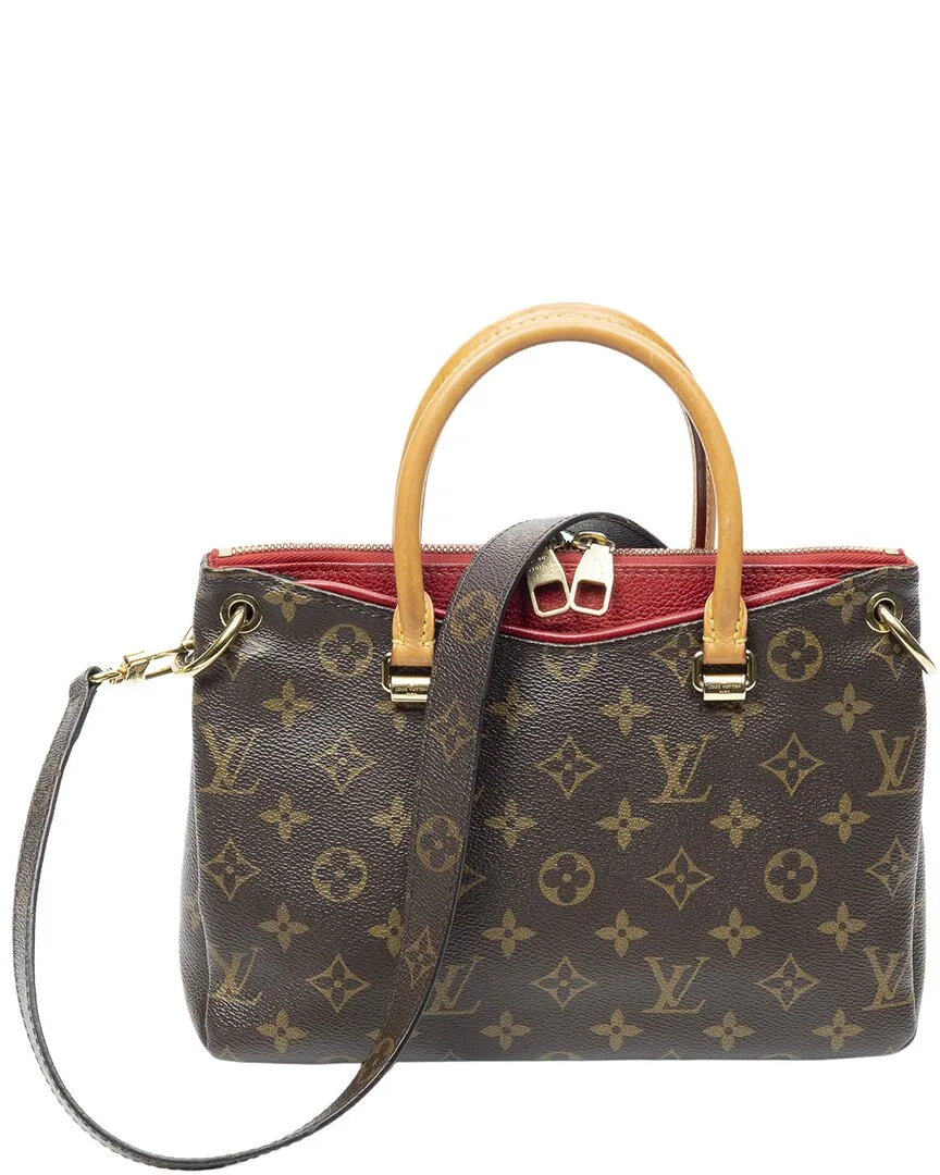 Brown & Red Monogram Canvas Pallas (authentic Pre-Loved) by Louis Vuitton