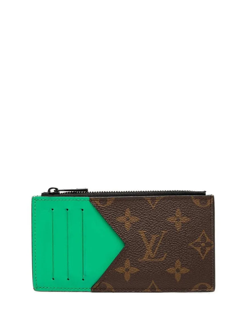 Multicolor Monogram Macassar Coin Card Holder (authentic Pre-Loved) by Louis Vuitton