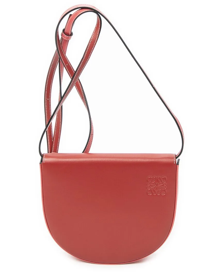 Red & Pink Calfskin Leather Large Heel Pouch (authentic Pre-Loved) by LOEWE