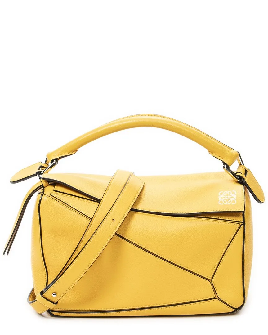 Yellow Calfskin Leather Small Puzzle Bag (authentic Pre-Loved) by LOEWE