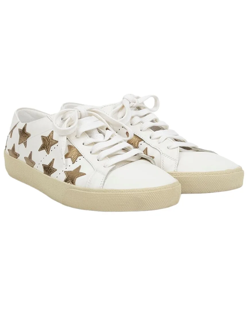 Calfskin Star Patch Sneaker (authentic Pre-Loved) by Saint Laurent