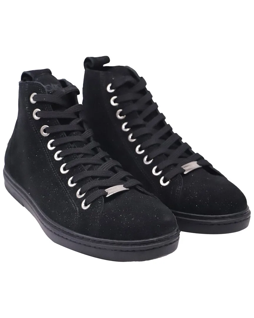 Suede High-Top Sneaker (authentic Pre-Loved) by Jimmy Choo