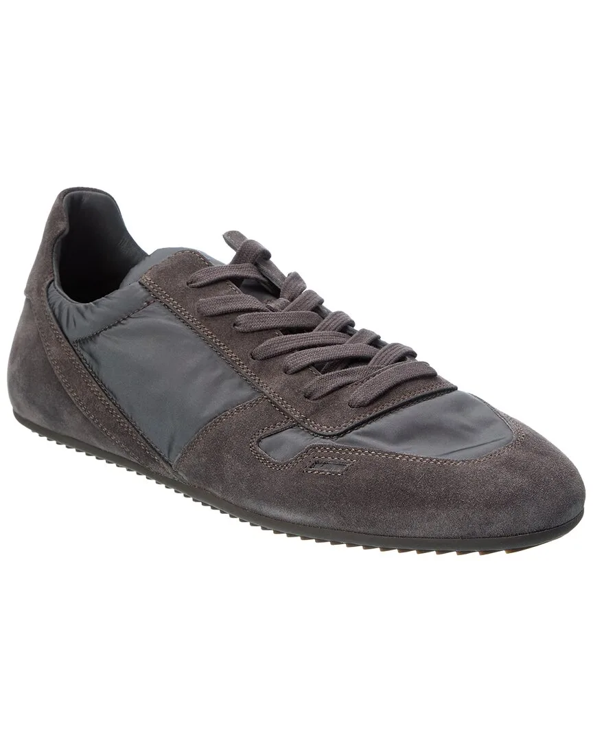 Minimal Nylon & Suede Sneaker by Rick Owens
